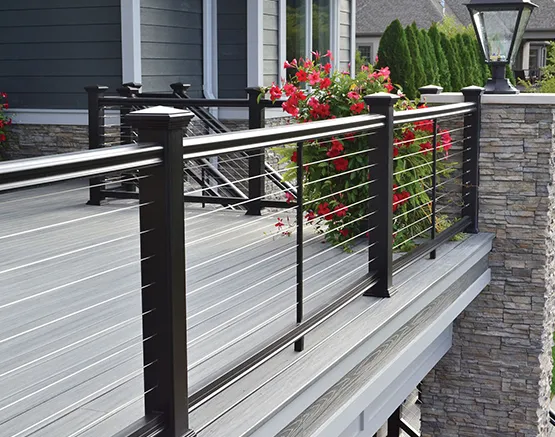 Aluminum deck handrail repair service restoring strength and safety to your deck.